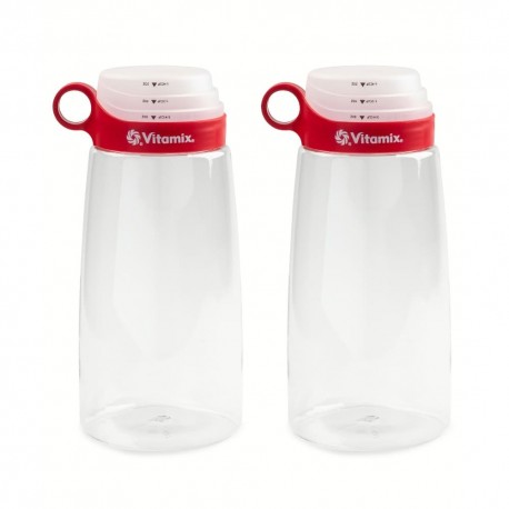Set de botellas de tritán Vitamix® Nourish con tapas medidoras, 2 piezas