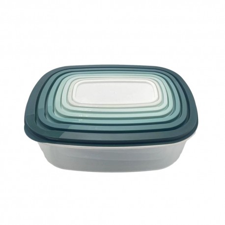 Set de contendores de polipropileno Link Life™ rectangulares, 6 piezas