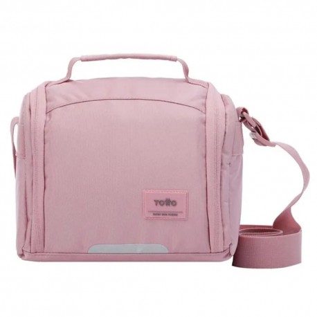 Lonchera de poliéster Totto® Grafito color palo de rosa