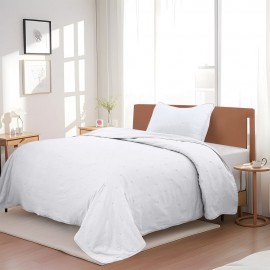 Set de edredón king de microfibra de poliéster Redfield™ color blanco