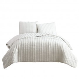 Set de edredón king de poliéster Hallmart Collectibles™ Mansfield color marfil