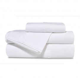 Set de sábanas king de tencel satinado Luxor™ de 300 hilos, color blanco, 4 piezas