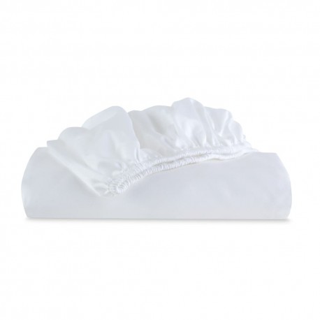 Sábana de cajón matrimonial de algodón egipcio Luxor™ de 400 hilos color blanco