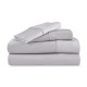 Set de sábanas individuales de algodón egipcio Luxor™ de 400 hilos color gris