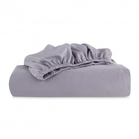 Sábana de cajón queen de algodón egipcio Luxor™ de 400 hilos color gris