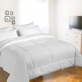 Duvet matrimonial de poliéster Pandorna® color blanco