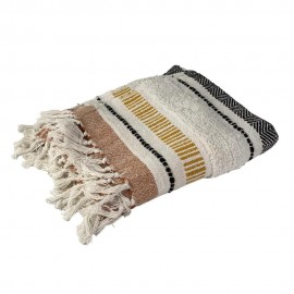 Cobija Concepts™ diseño a rayas color blanco/negro/rojo