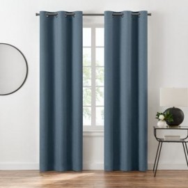 Set de cortinas blackout de poliéster Eclipse® de 2.13 m color azul índigo 2 piezas