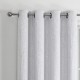 Cortina blackout de poliéster Regal Home Collections® Campbell de 2.41 m color blanco