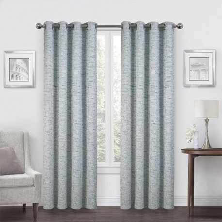 Cortina blackout de poliéster Regal Home Collections® Alexandria de 2.41 m, color aqua