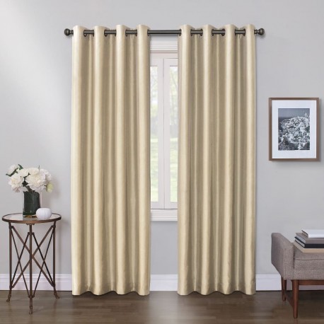 Cortina blackout de poliéster Regal Home Collections® Mystique de 1.27 x 2.41 m color beige