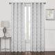 Cortina blackout de poliéster Regal Home Collections® Prescott de 1.27 x 2.41 m color blanco/gris