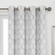 Cortina blackout de poliéster Regal Home Collections® Prescott de 1.27 x 2.41 m color blanco/gris
