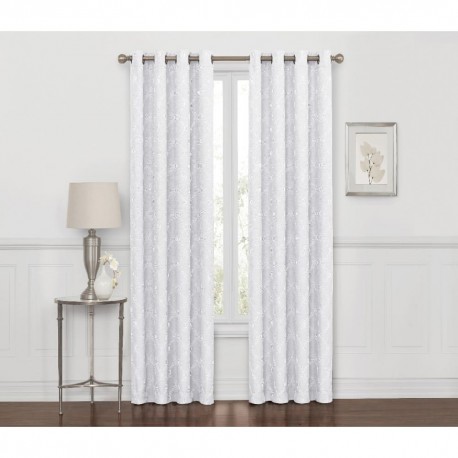 Cortina blackout de poliéster Regal Home Collections® Prescott de 1.27 x 2.41 m color blanco