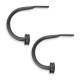 Sujetacortinas de acero recubierto Cambria® Premier Complete color negro satinado Set de 2