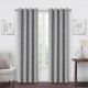 Cortina blackout de poliéster Regal Home Collections® Campbell de 2.41 m color gris