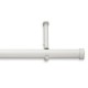 Cortinero decorativo de acero Cambria® Premier Complete de 71.12 cm a 1.21 m color blanco satinado