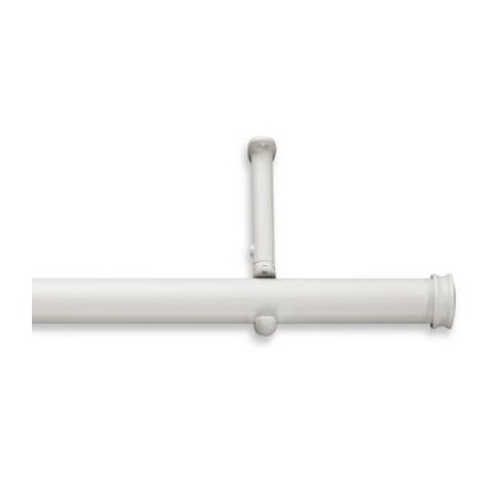 Cortinero decorativo de acero Cambria® Premier Complete de 71.12 cm a 1.21 m color blanco satinado