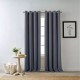 Cortina blackout de poliéster Bee & Willow™ Hadley con ojales de 2.13 m color índigo
