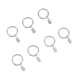 Aros con pinzas Simply Essential™ color café mate, 7 piezas