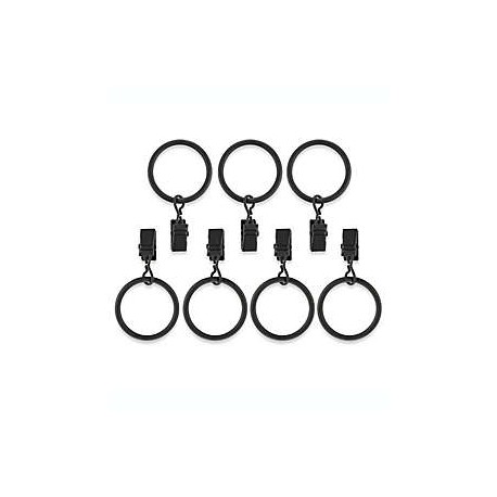Aros con pinzas de metal Bee & Willow™ Ezra color negro desgastado, 7 piezas