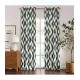 Cortina traslúcida de poliéster Destinations by Waverly® Davian de 2.13 m color turquesa
