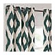 Cortina traslúcida de poliéster Destinations by Waverly® Davian de 2.13 m color turquesa