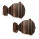 Terminales para cortineros Cambria® Napoleón Premier Complete color bronce aceitado, 2 piezas