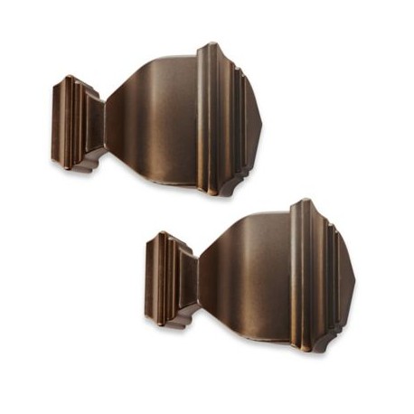 Terminales para cortineros Cambria® Napoleón Premier Complete color bronce aceitado, 2 piezas
