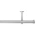 Cortinero decorativo de acero Cambria® Premier Complete de 1.21 m color níquel cepillado