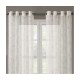 Cortina traslúcida de poliéster Regal Home™ de 1.27 x 2.41 m con diseño de hojas