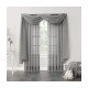 Cortina traslúcida de poliéster Regal Home™ de 1.37 x 2.41 m color gris