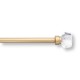 Cortinero ajustable de acero Simply Essential™ Bordeaux de 45.72 a 91.44 cm color dorado satinado