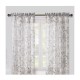Cortina traslúcida de poliéster Regal Home™ de 1.37 x 2.41 m con diseño floral