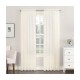 Cortina traslúcida de poliéster Regal Home™ de 1.37 x 2.41 m diseño liso color marfil