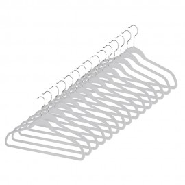 Set de ganchos de terciopelo Whitmor™ para trajes color gris, 15 piezas