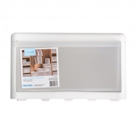 Cajón mini de plástico para almacenamiento Link HK™ color blanco