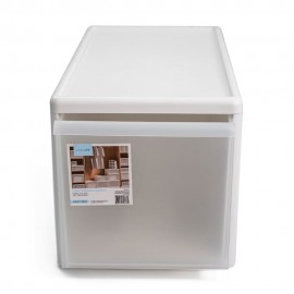 Cajón alto de plástico para almacenamiento Link HK™ color blanco