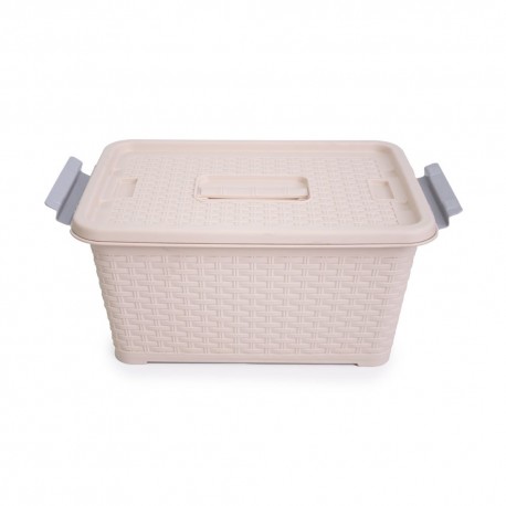 Caja extragrande de plástico Kennedy Home® color beige