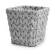 Canasta de cuerda trenzada Noritex™ color gris claro