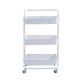 Carrito organizador de metal Cazedis® 3 niveles, color blanco