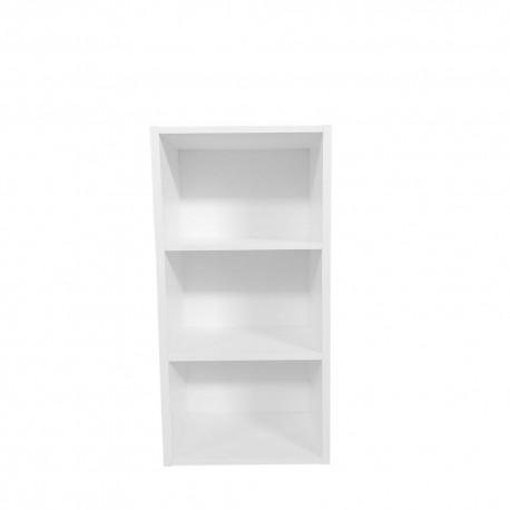 Organizador multiusos de madera Cazedis® con 3 compartimentos, color blanco