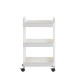 Carrito organizador de metal Cazedis® color blanco