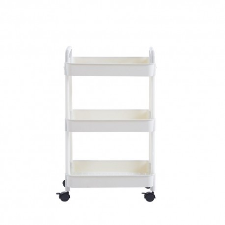 Carrito organizador de metal Cazedis® color blanco