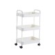 Carrito organizador de metal Cazedis® color blanco