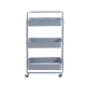 Carrito organizador de metal Cazedis® 3 niveles, color gris