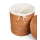 Cesto artesanal de fibra de pino Artesanías Pino™ con tapa