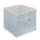 Caja organizadora de tela Link Life™ de 30 cm, diseño de puntos color azul