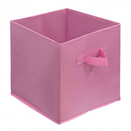 Caja organizadora de tela Link Life™ de 30 cm, color rosa oscuro