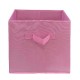 Caja organizadora de tela Link Life™ de 30 cm, color rosa oscuro